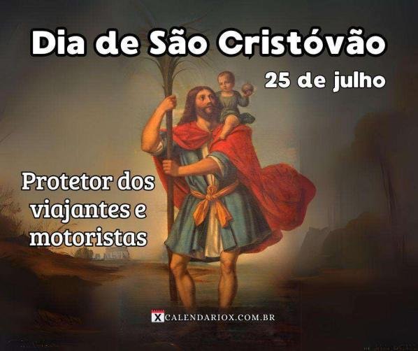 Dia de São Cristóvão: Celebrando o Protetor dos Viajantes e Motoristas - dia 25/7