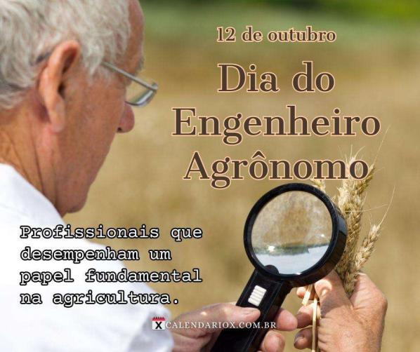 Dia do Engenheiro Agrônomo - dia 12/10